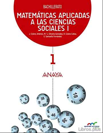 Descargar ebook MATEMÁTICAS APLICADAS A LAS CIENCIAS SOCIALES I. 1º BACHILLERATO CASTELLANO MEC