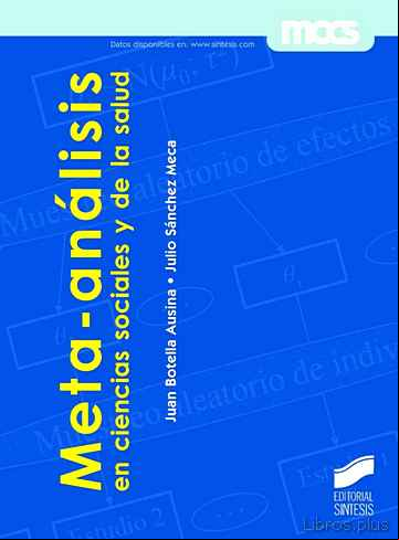 Descargar gratis ebook META-ANALISIS EN CIENCIAS SOCIALES Y DE LA SALUD en epub